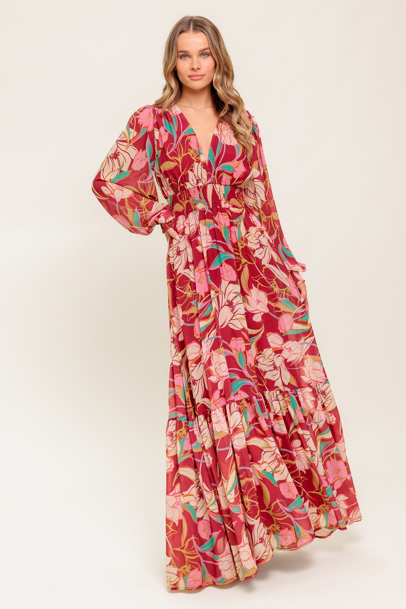 AMAZING PRESENCE WOVEN MAXI DRESS Flying Tomato
